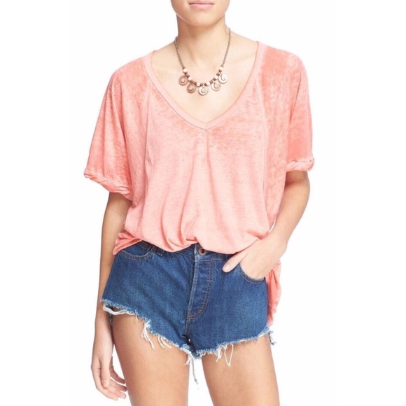 Free People Tops - We The Free Peach Tee XS